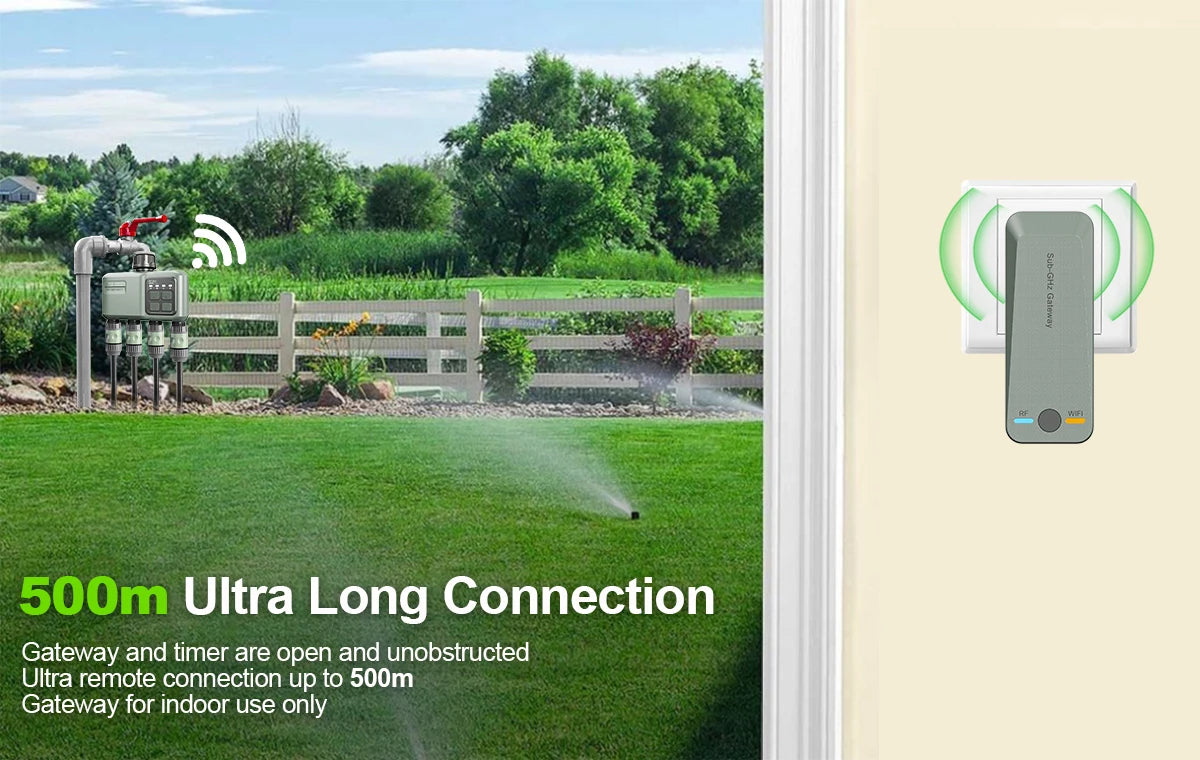 Sistema de riego inteligente automático
Smart drip irrigation · WiFi · app-controlled · soil sensor