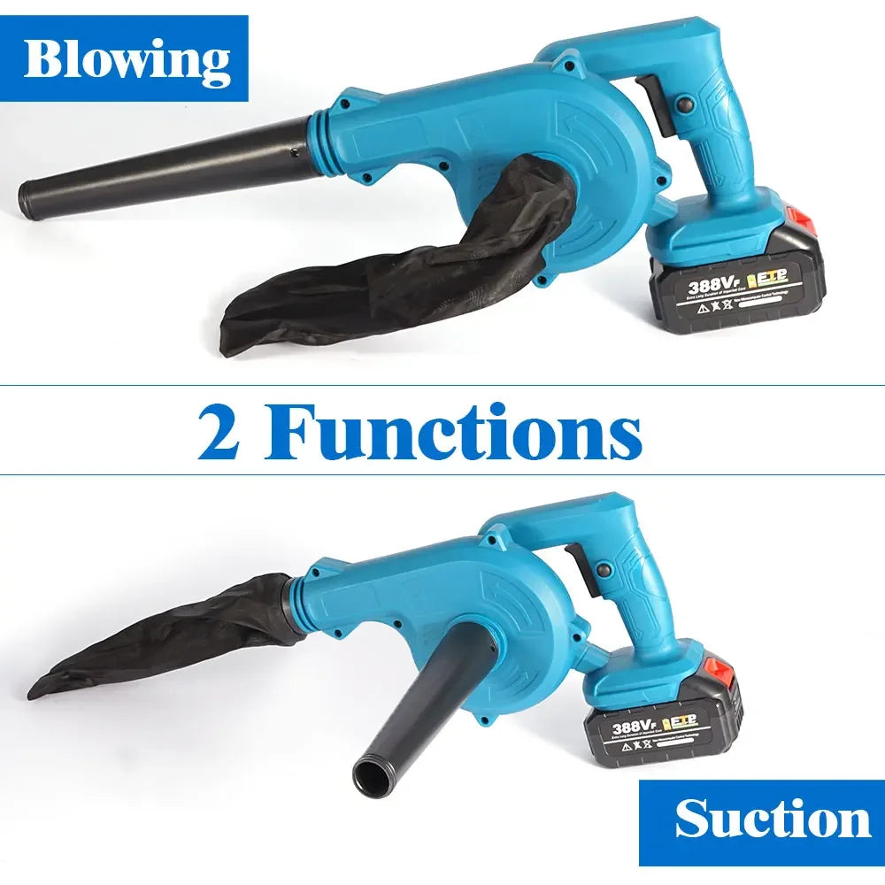 Soplador y Aspirador de Aire Inalámbrico 2 en 1 Makita: Potencia y Versatilidad en tus Manos.