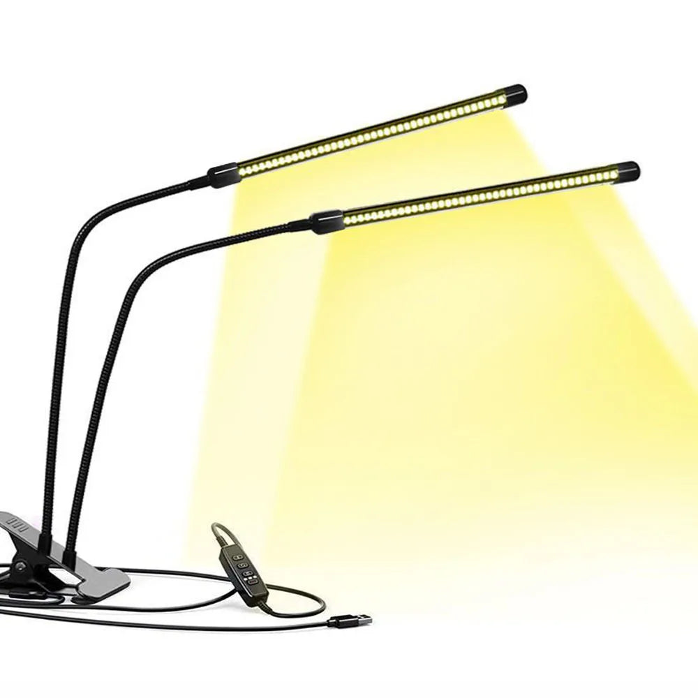 Lámpara LED USB de 5 V para el crecimiento de plantas, sistema de cultivo hidropónico de espectro completo, lámpara de luz blanca cálida para invernadero e interiores.