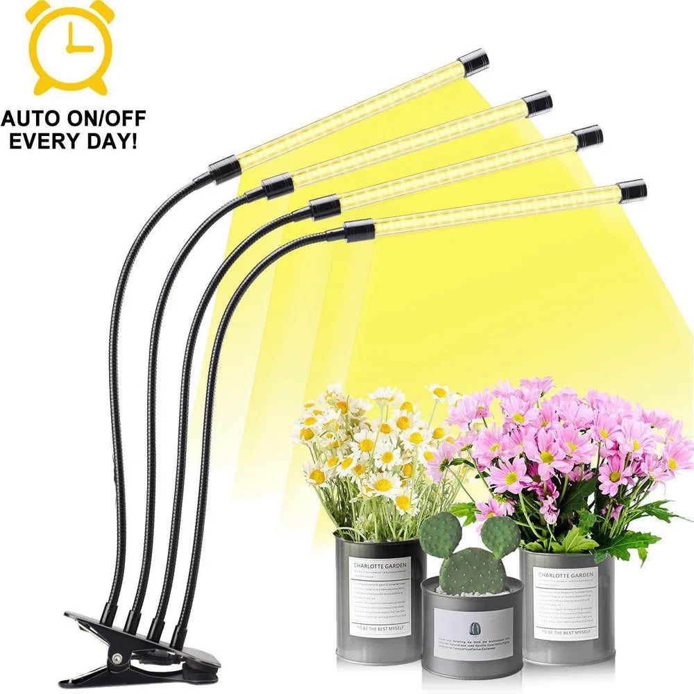 Lámpara LED USB de 5 V para el crecimiento de plantas, sistema de cultivo hidropónico de espectro completo, lámpara de luz blanca cálida para invernadero e interiores.