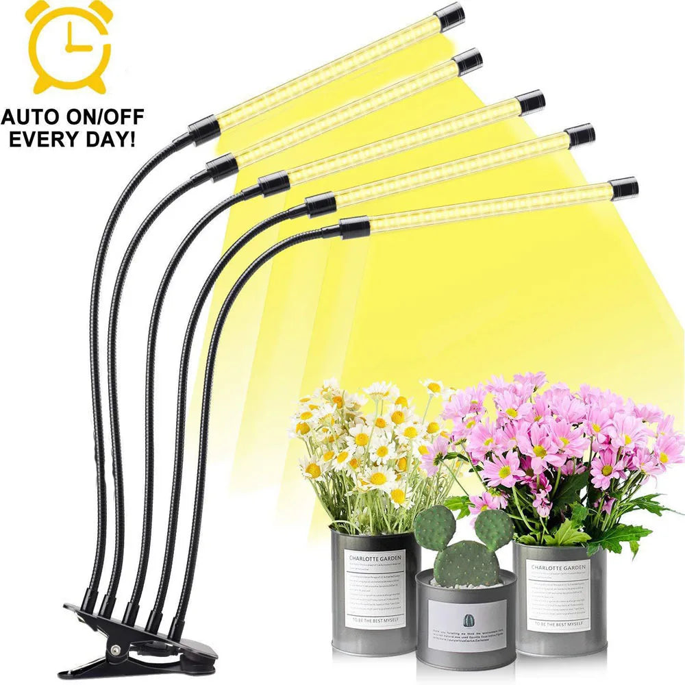 Lámpara LED USB de 5 V para el crecimiento de plantas, sistema de cultivo hidropónico de espectro completo, lámpara de luz blanca cálida para invernadero e interiores.