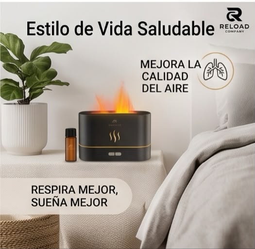 MinlebaoFlame — Humidificador Ultrasónico y Difusor de Aromas