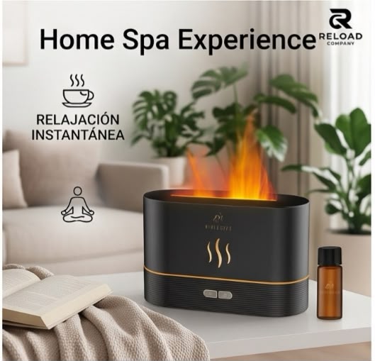MinlebaoFlame — Humidificador Ultrasónico y Difusor de Aromas